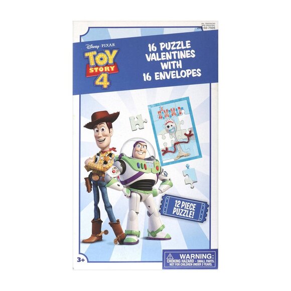 Disney Toy Story 16ct Puzzles Valentines with Envelopes (Box not included to sav - Picture 2 of 2